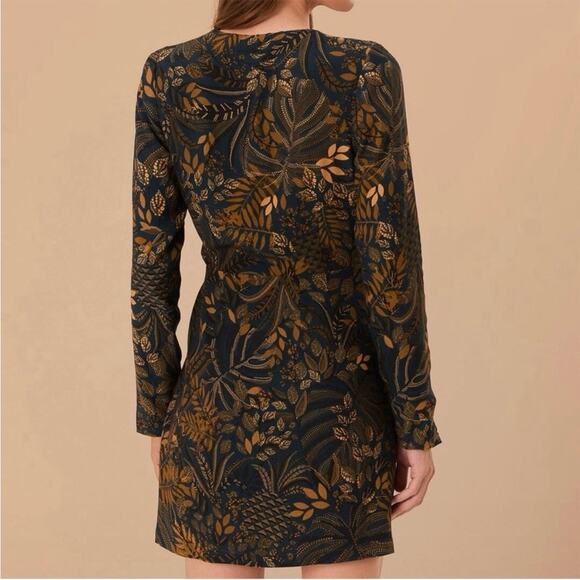 FARM Rio Teal Dotted Forest Lenzing Ecovero Viscose Wrap Mini Dress XS - Picture 8 of 12